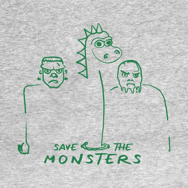 save the monsters by TailoredTees